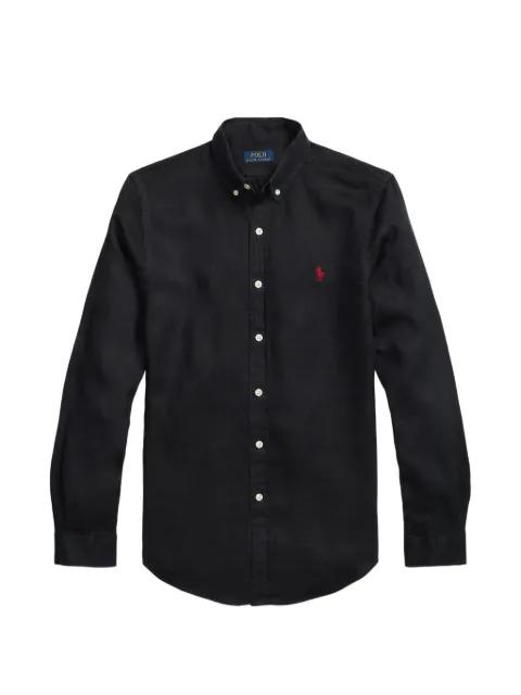 embroidered-logo button-down shirt by POLO RALPH LAUREN