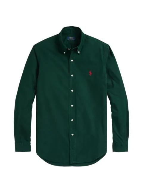 embroidered-logo button-down shirt by POLO RALPH LAUREN