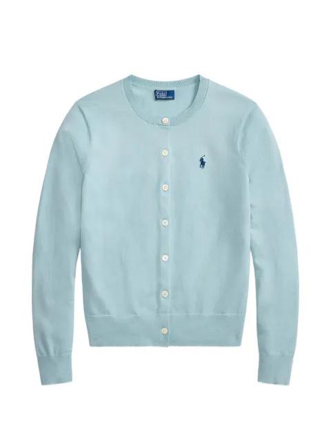 embroidered-logo cardigan by POLO RALPH LAUREN