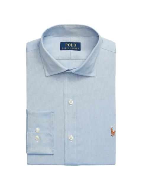 embroidered-logo cotton shirt by POLO RALPH LAUREN