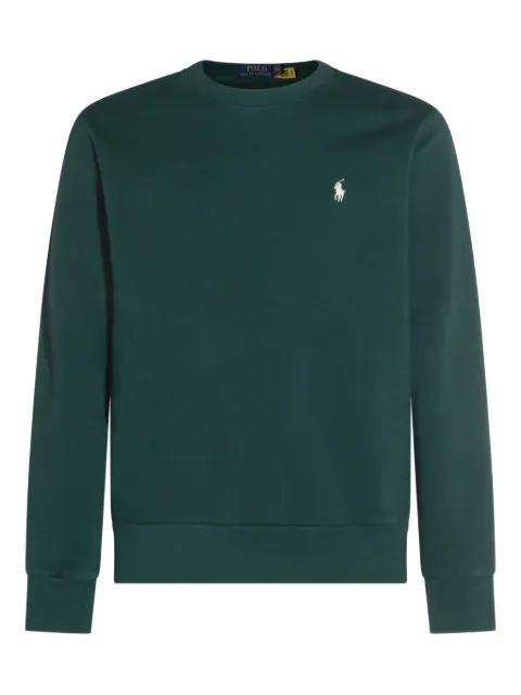 embroidered logo crew neck sweatshirt by POLO RALPH LAUREN