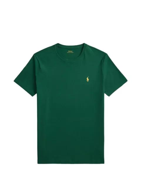 embroidered-logo crewneck cotton T-shirt by POLO RALPH LAUREN