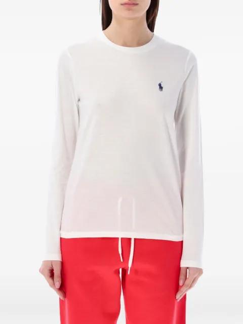 embroidered-logo long-sleeve T-shirt by POLO RALPH LAUREN