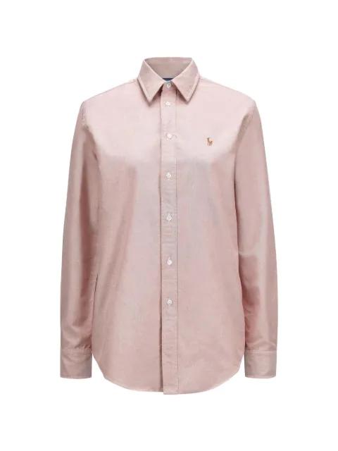 embroidered-logo long-sleeved shirt by POLO RALPH LAUREN