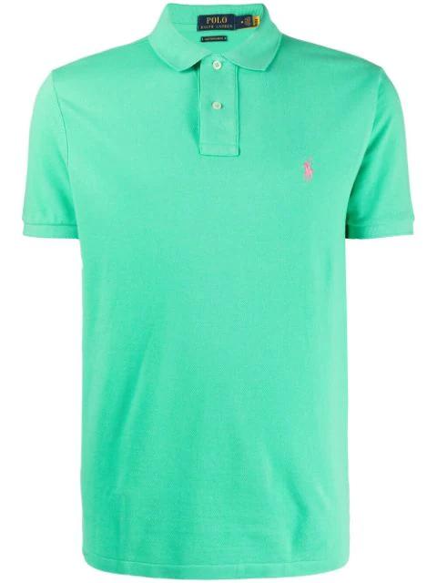 embroidered-logo piqué polo shirt by POLO RALPH LAUREN