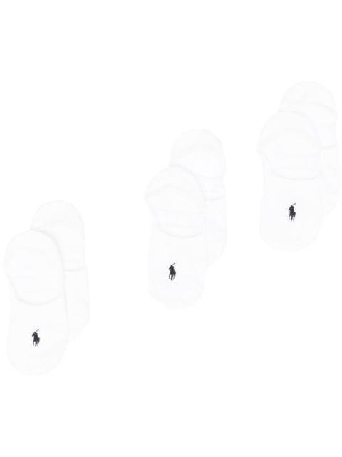 embroidered-logo set of 3 sports socks by POLO RALPH LAUREN