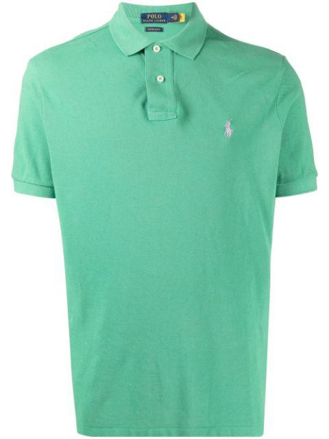 embroidered-logo short-sleeve polo shirt by POLO RALPH LAUREN