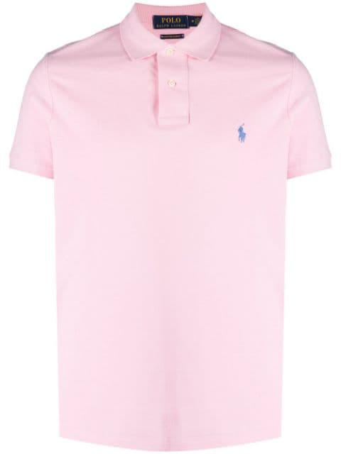 embroidered-logo short-sleeved polo shirt by POLO RALPH LAUREN