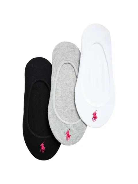 embroidered-logo socks (set of three) by POLO RALPH LAUREN