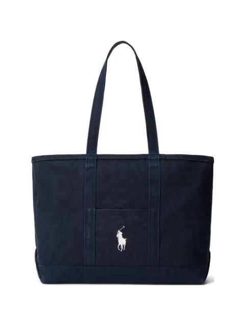 embroidered-logo tote bag by POLO RALPH LAUREN