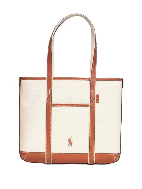 embroidered-logo tote bag by POLO RALPH LAUREN
