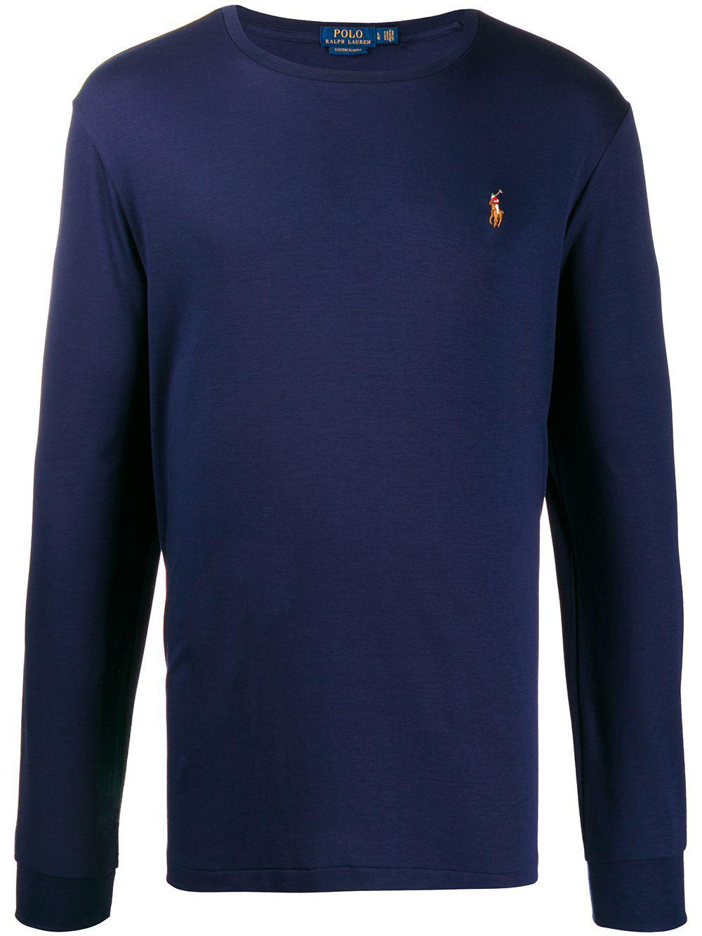 embroidered long-sleeved T-shirt by POLO RALPH LAUREN