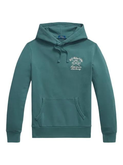 embroidered long-sleeved hoodie by POLO RALPH LAUREN