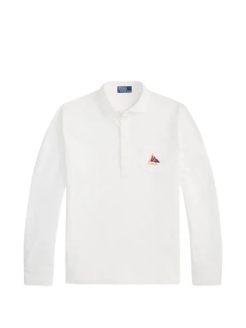 embroidered mesh polo shirt by POLO RALPH LAUREN