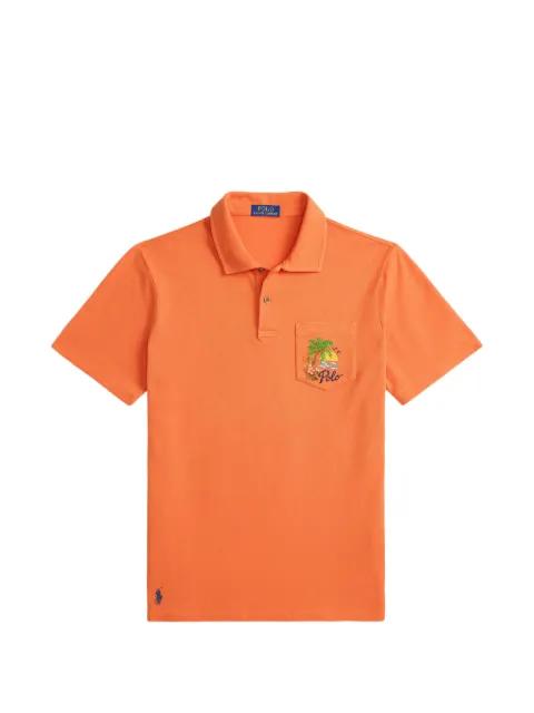 embroidered-pocket polo shirt by POLO RALPH LAUREN