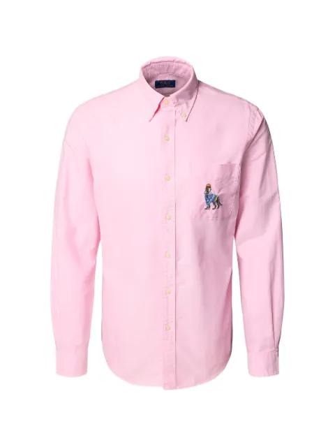 embroidered-pocket shirt by POLO RALPH LAUREN