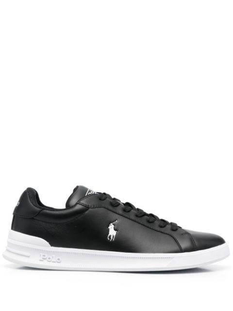 embroidered-pony low-top sneakers by POLO RALPH LAUREN