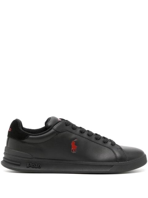 embroidered-pony low-top sneakers by POLO RALPH LAUREN