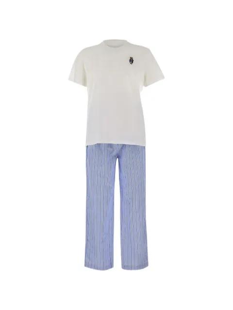 embroidered striped pyjamas by POLO RALPH LAUREN