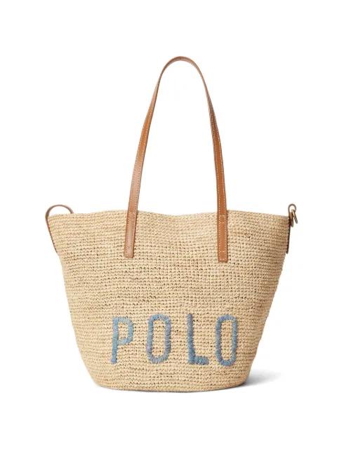 embroidered tote bag by POLO RALPH LAUREN
