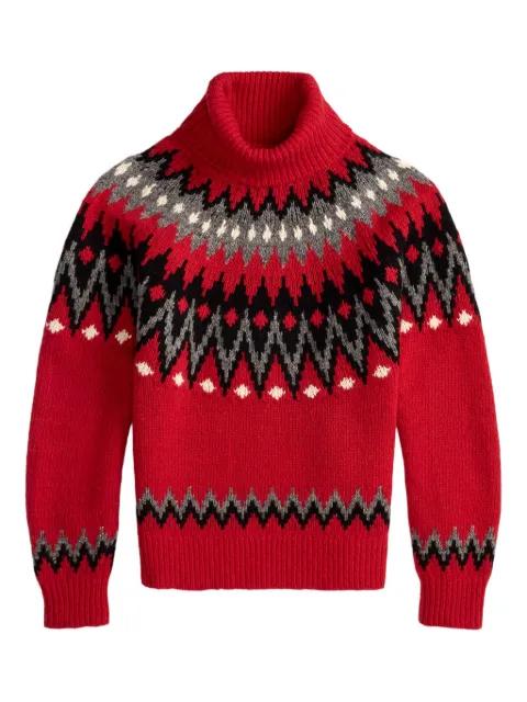 fair isle-knit roll neck sweater by POLO RALPH LAUREN