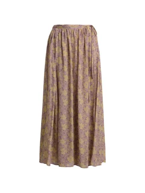 floral-print crinkled skirt by POLO RALPH LAUREN