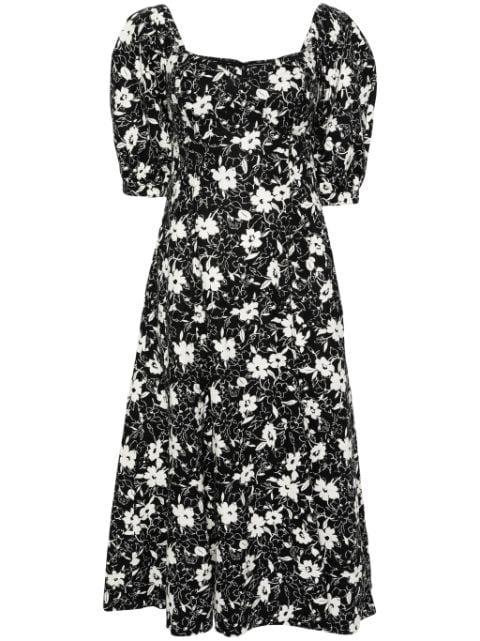 floral-print midi dress by POLO RALPH LAUREN