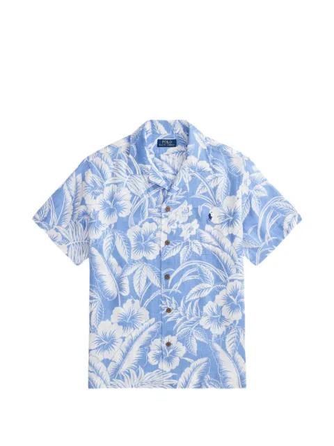 floral-print pocket shirt by POLO RALPH LAUREN