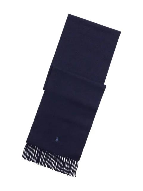 fringed cashmere scarf by POLO RALPH LAUREN