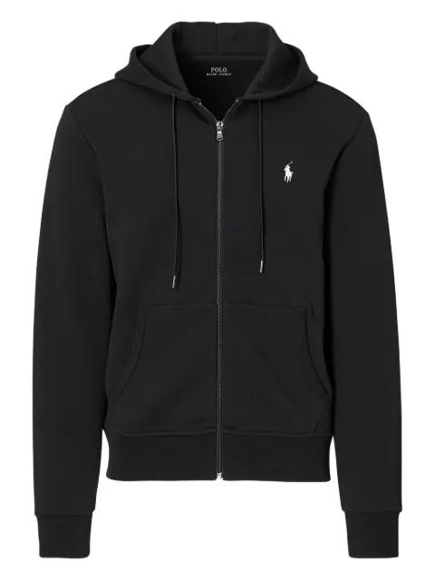 full-zip embroidered-logo hoodie by POLO RALPH LAUREN
