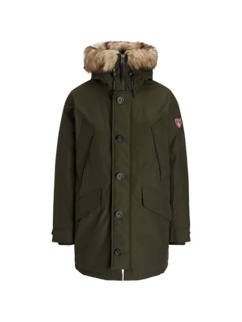 fur-trim hoodied jacket by POLO RALPH LAUREN