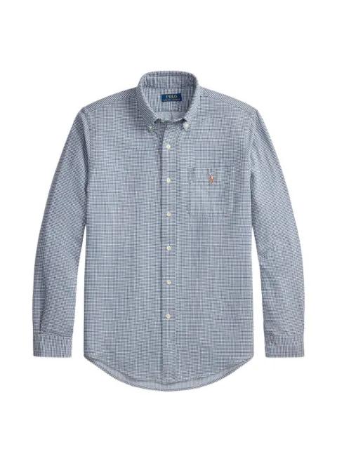 gingham-check buttoned shirt by POLO RALPH LAUREN