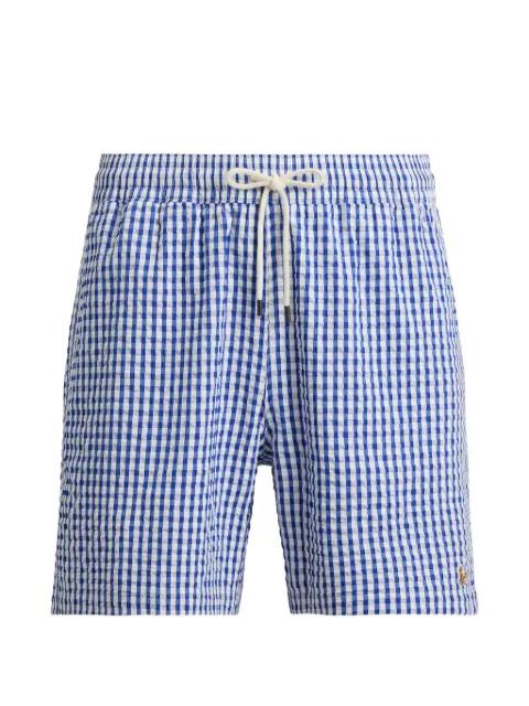 gingham drawstring swim shorts by POLO RALPH LAUREN