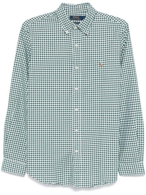 gingham-pattern shirt by POLO RALPH LAUREN