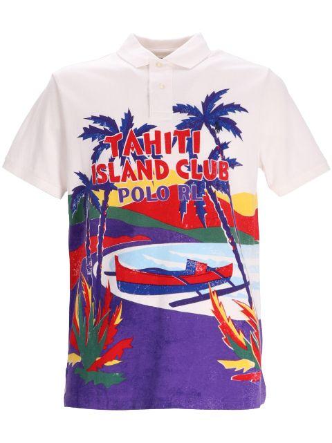 graphic-print polo shirt by POLO RALPH LAUREN
