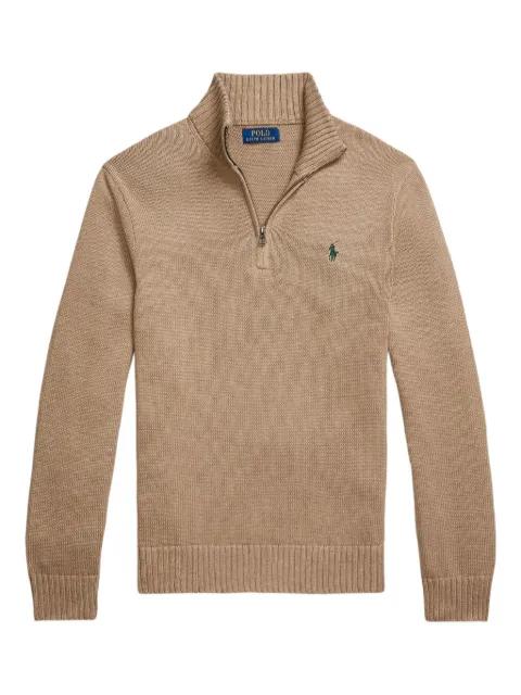 half-zip cotton sweater by POLO RALPH LAUREN