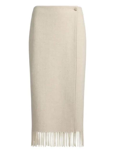 herringbone fringe skirt by POLO RALPH LAUREN