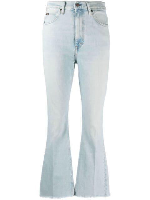 high-rise cropped jeans by POLO RALPH LAUREN