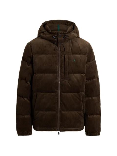 hoodied corduroy-texture jacket by POLO RALPH LAUREN