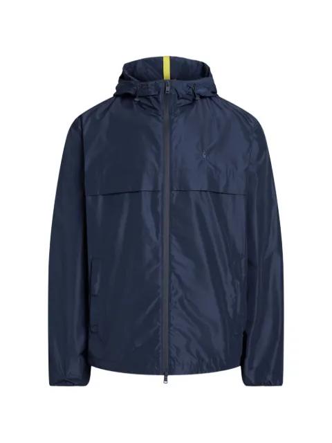 hoodied logo-embroidered lightweight jacket by POLO RALPH LAUREN