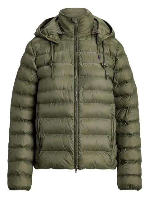 hoodied puffer jacket by POLO RALPH LAUREN