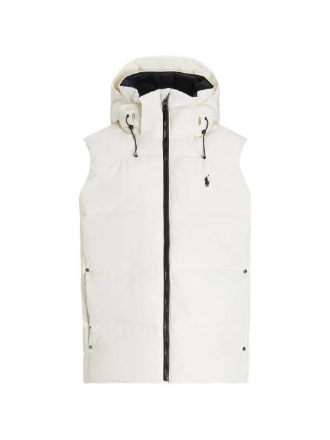 hoodied quilted gilet by POLO RALPH LAUREN
