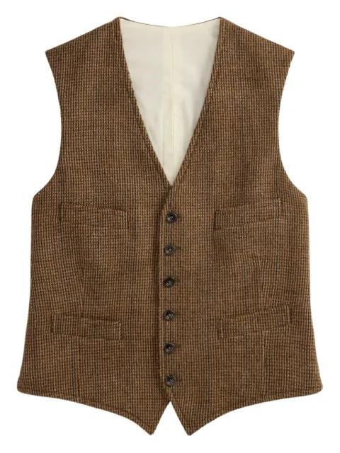 houndstooth-pattern waistcoat by POLO RALPH LAUREN