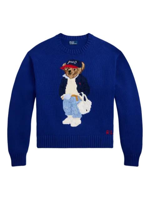 intarsia-knit crew-neck sweater by POLO RALPH LAUREN