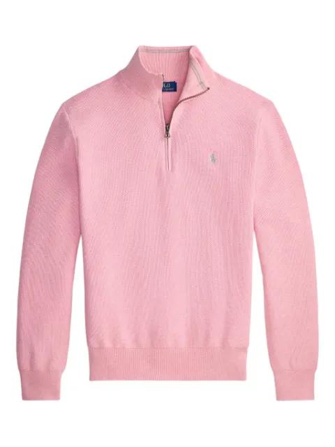 knit quarter-zip sweatshirt by POLO RALPH LAUREN