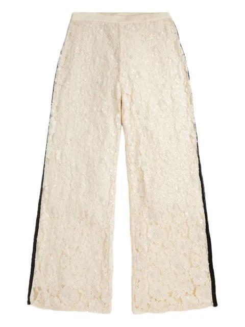 lace-sequin trousers by POLO RALPH LAUREN