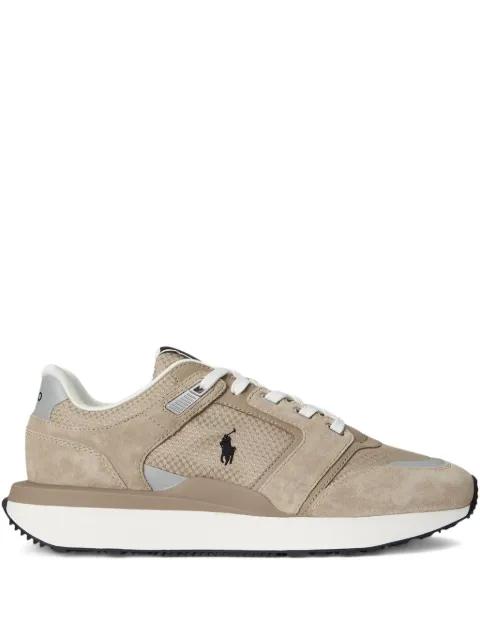 lace-up suede-leather sneakers by POLO RALPH LAUREN