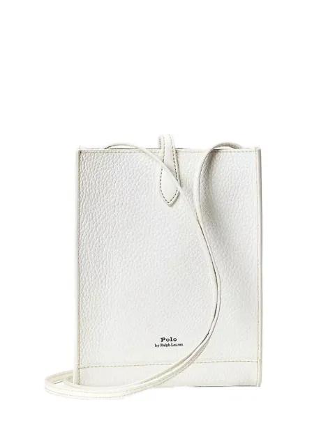 leather snap cross body bag by POLO RALPH LAUREN