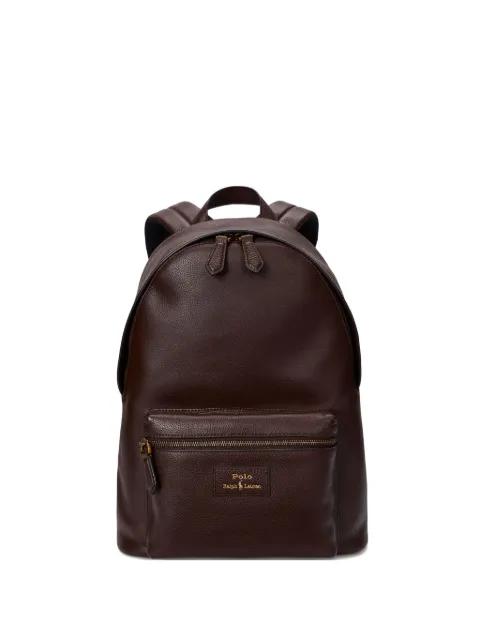 leather zip-fastening backpack by POLO RALPH LAUREN