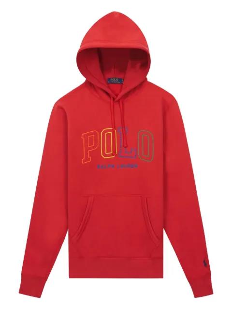 logo-detail cotton hoodie by POLO RALPH LAUREN